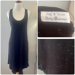 rag & bone jeans heathered black tank dress cotton Size Small
